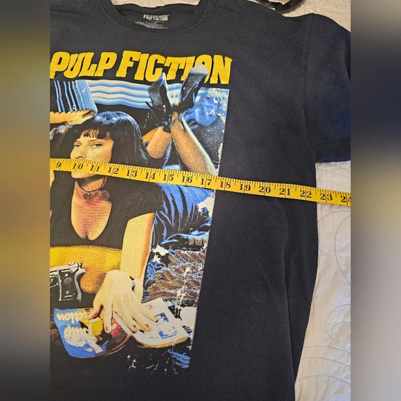 Pulp Fiction Black Iconic Movie Poster T-Shirt Size XL - Picture 2 of 5